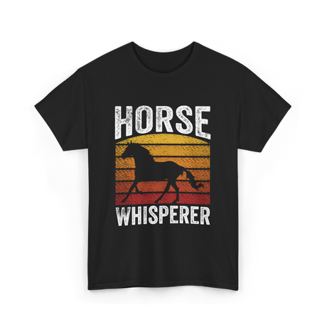 Horse Whisperer Equestrian Rider T-Shirt - Black