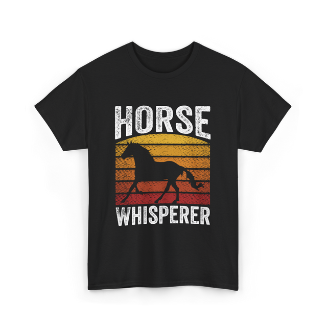 Horse Whisperer Equestrian Rider T-Shirt - Black