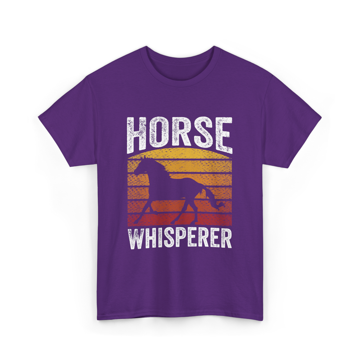 Horse Whisperer Equestrian Rider T-Shirt - Purple