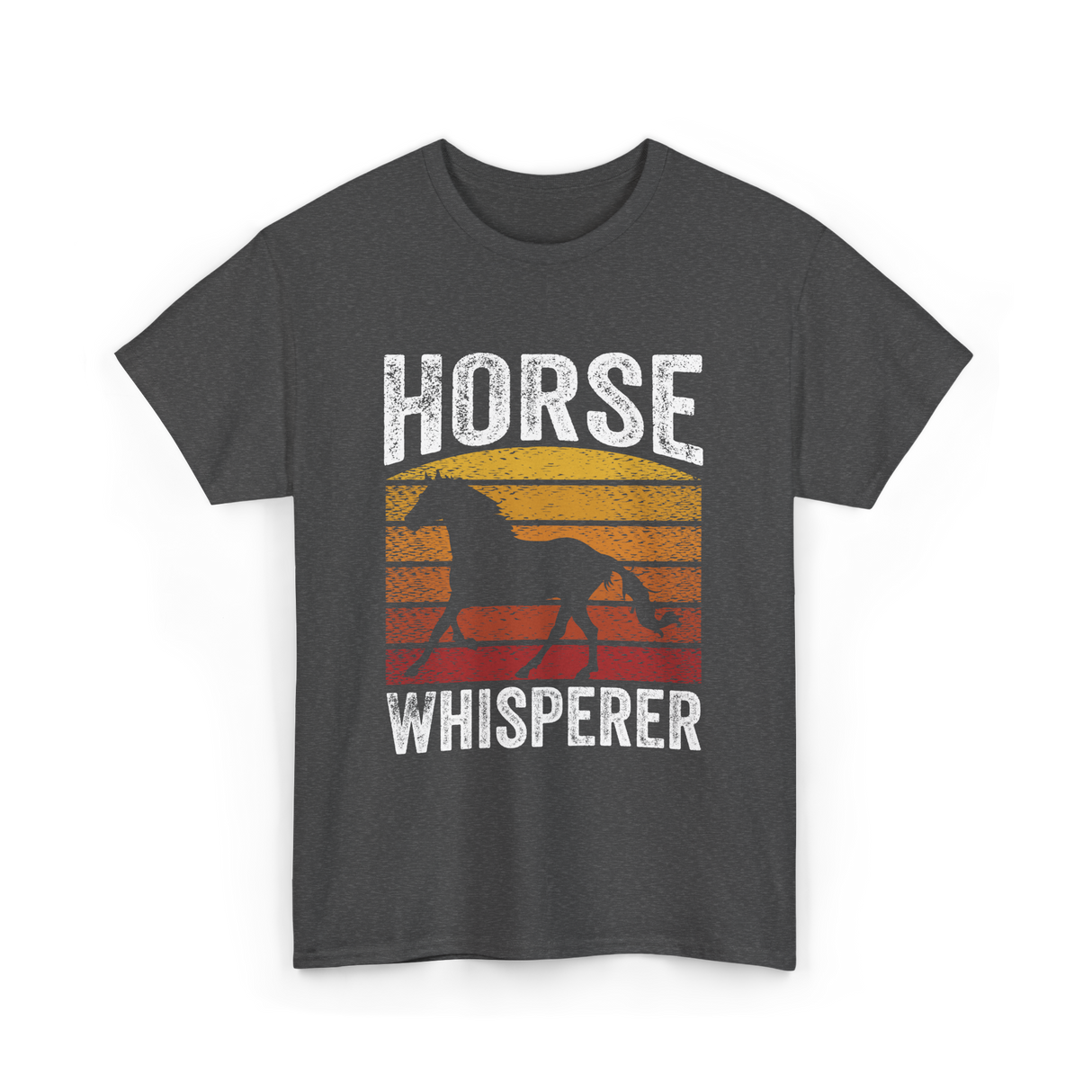 Horse Whisperer Equestrian Rider T-Shirt - Dark Heather