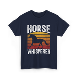 Horse Whisperer Equestrian Rider T-Shirt - Navy