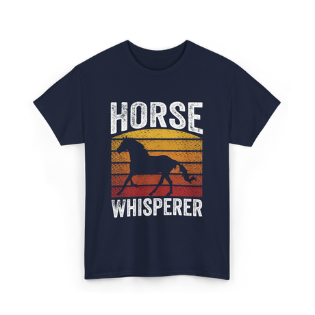 Horse Whisperer Equestrian Rider T-Shirt - Navy