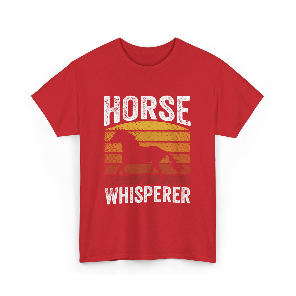 Horse Whisperer Equestrian Rider T-Shirt - Red