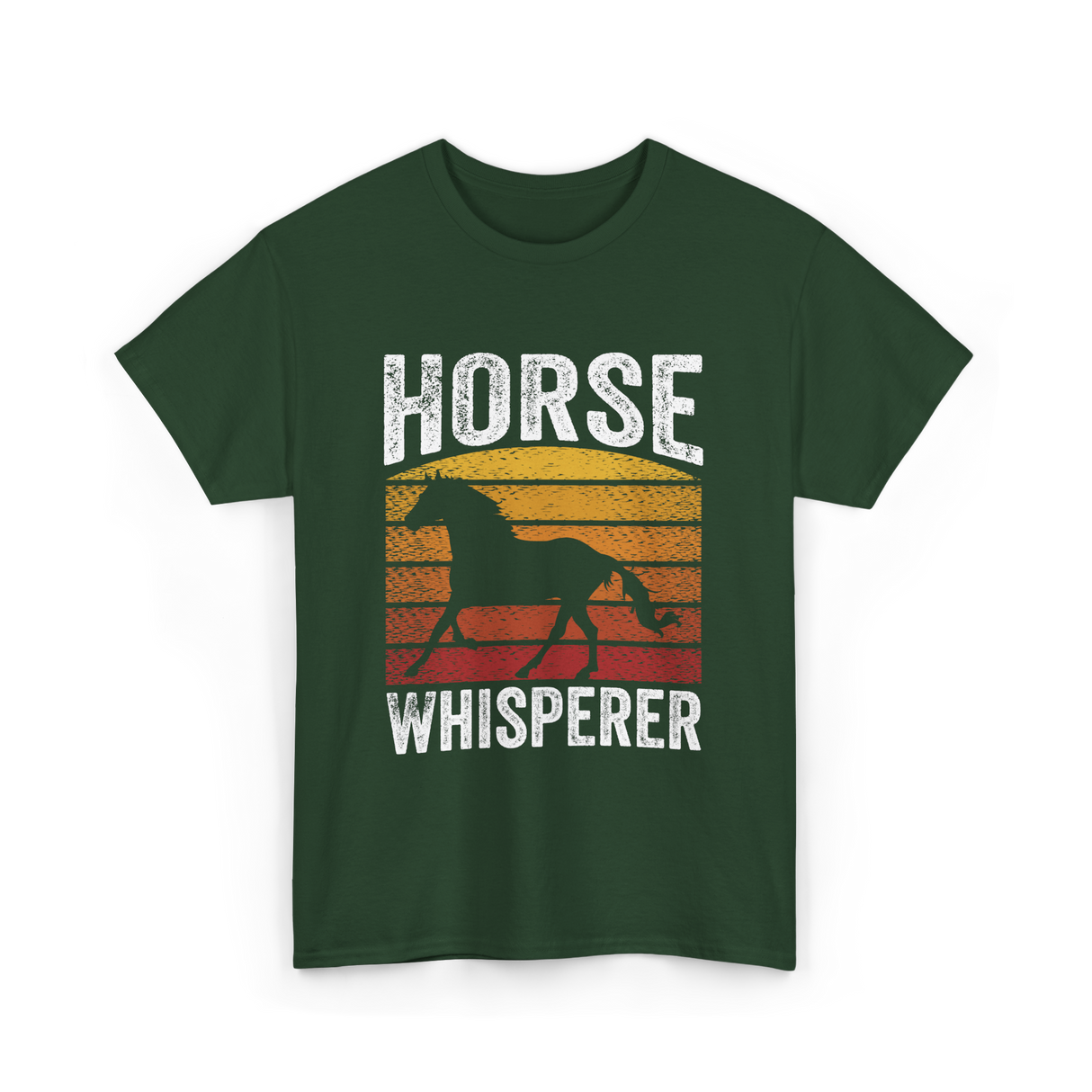 Horse Whisperer Equestrian Rider T-Shirt - Forest Green