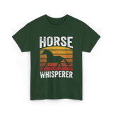 Horse Whisperer Equestrian Rider T-Shirt - Forest Green