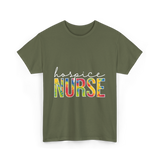 hospice nurse appreciation nurse T-Shirt - Military Green