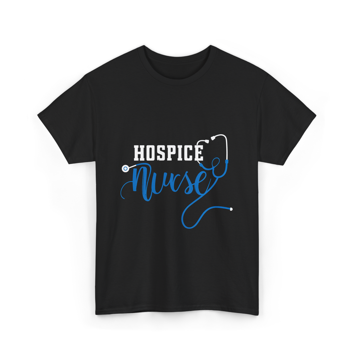 Hospice Nurse Caregiver Nurse T-Shirt - Black