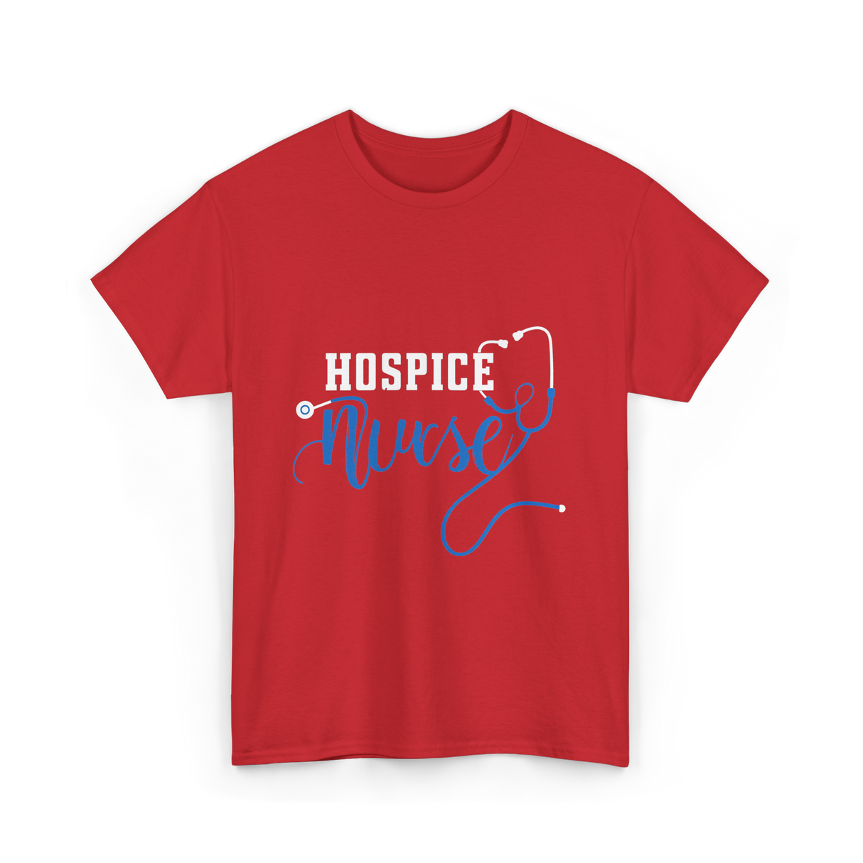 Hospice Nurse Caregiver Nurse T-Shirt - Red