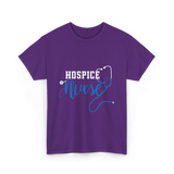 Hospice Nurse Caregiver Nurse T-Shirt - Purple