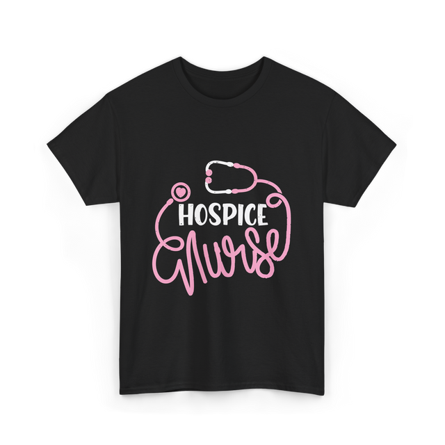 Hospice Nurse Nursing Care T-Shirt - Black