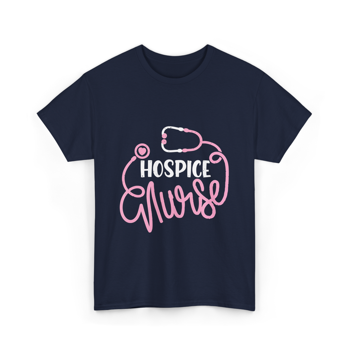 Hospice Nurse Nursing Care T-Shirt - Navy