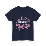 Hospice Nurse Nursing Care T-Shirt - Navy