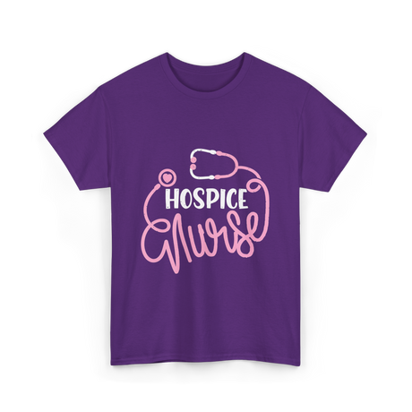 Hospice Nurse Nursing Care T-Shirt - Purple