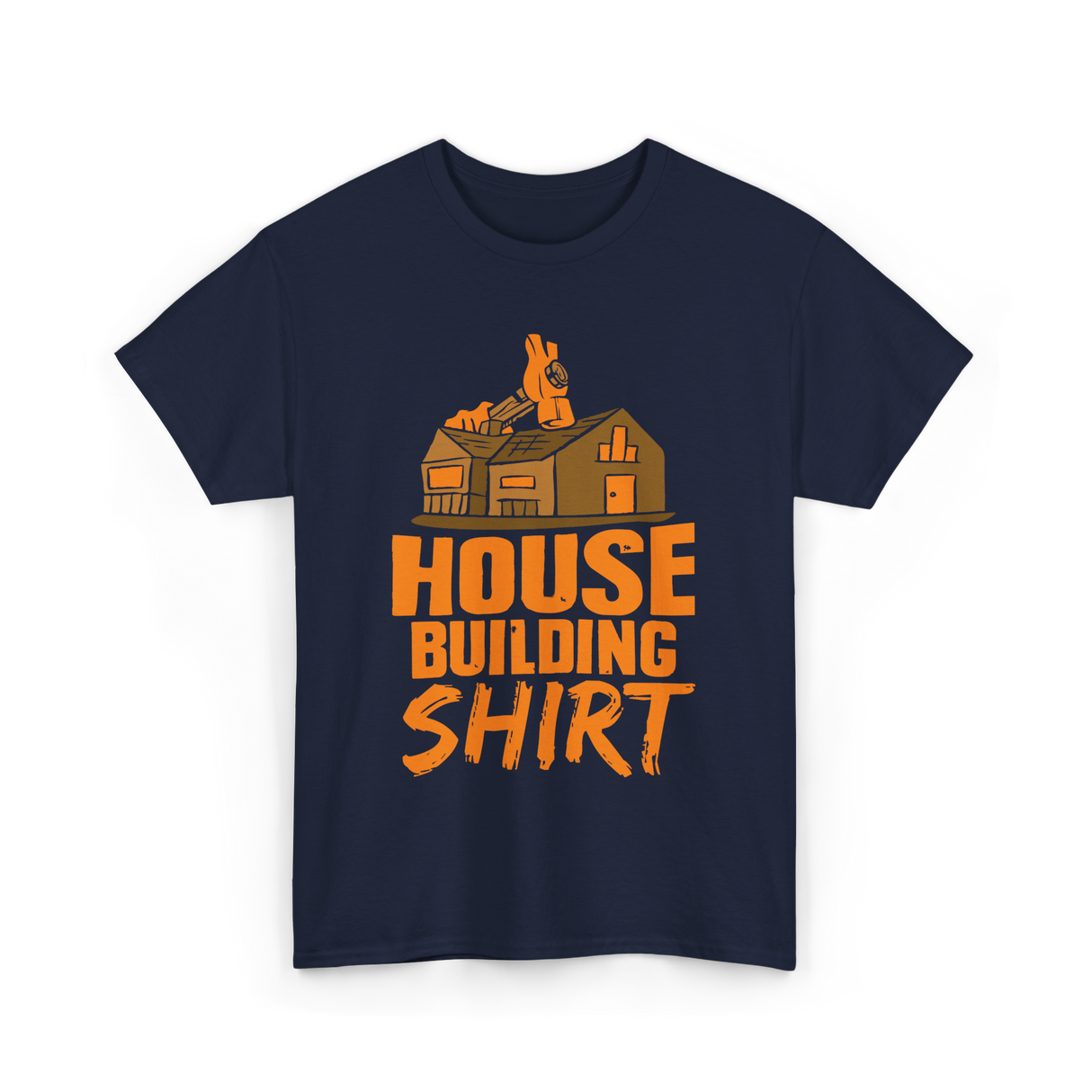 House Building Home Builder T-Shirt - Navy