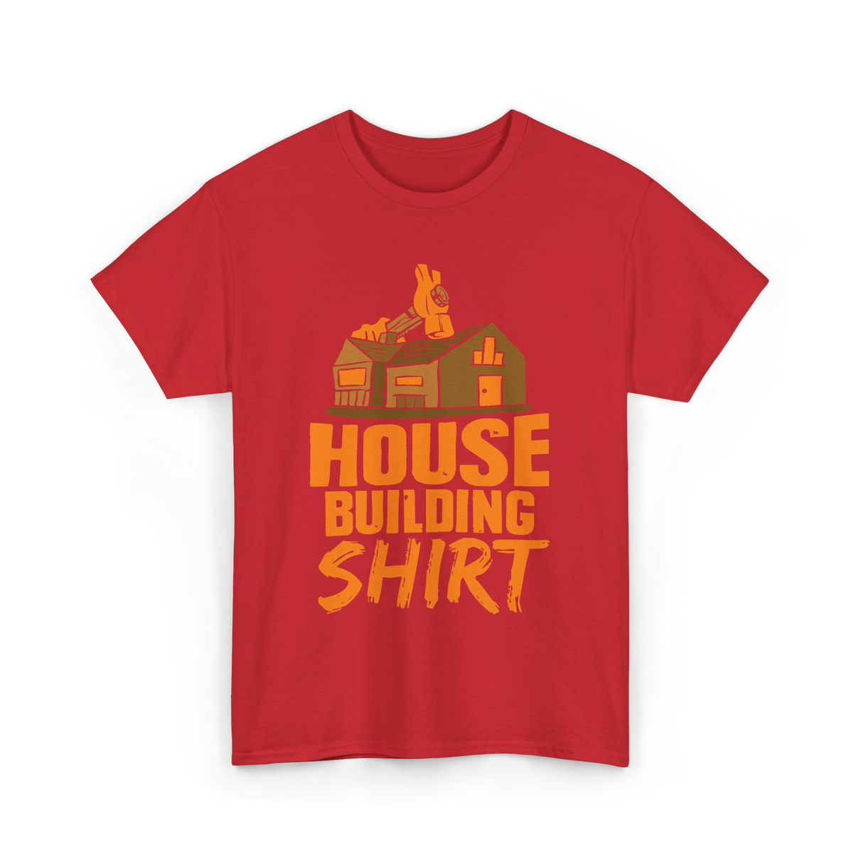 House Building Home Builder T-Shirt - Red