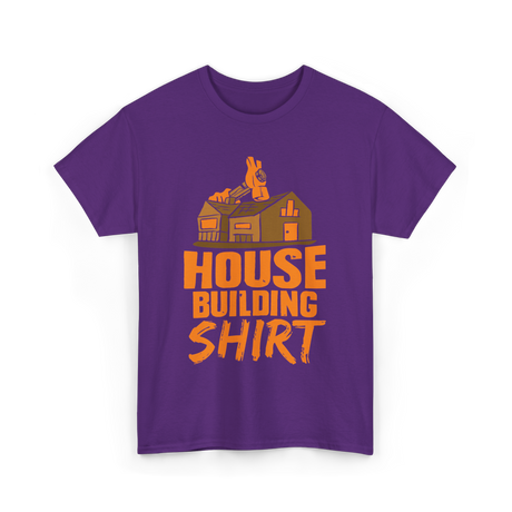 House Building Home Builder T-Shirt - Purple