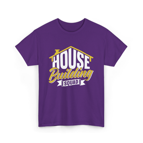 House Building Squad Construction T-Shirt - Purple