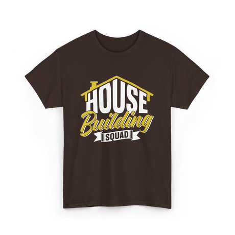 House Building Squad Construction T-Shirt - Dark Chocolate