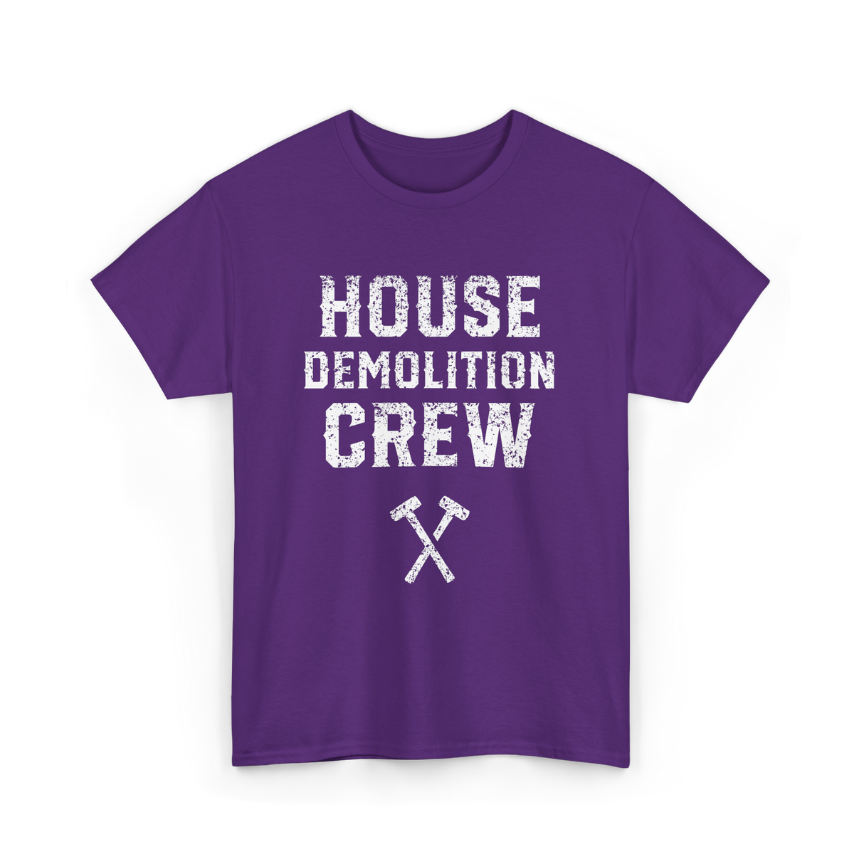 House Demolition Crew Demolishing T-Shirt - Purple