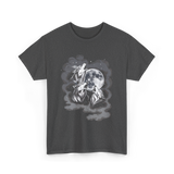 Howling Wolves Moon Animal T-Shirt - Dark Heather