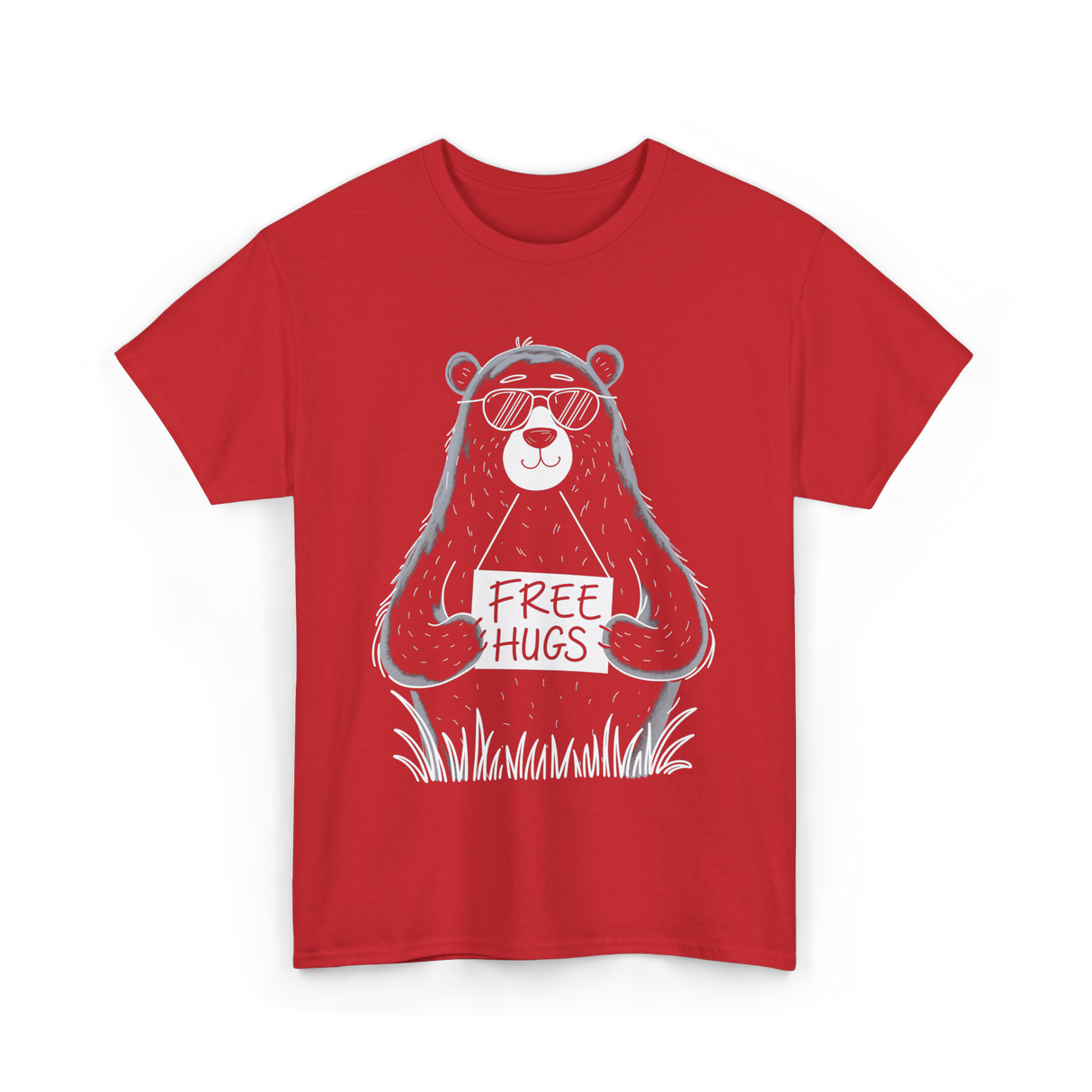 Hugs Bear Hugs T-Shirt - Red