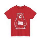 Hugs Bear Hugs T-Shirt - Red