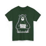 Hugs Bear Hugs T-Shirt - Forest Green