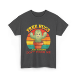 Hugs Cactus Humor T-Shirt - Dark Heather