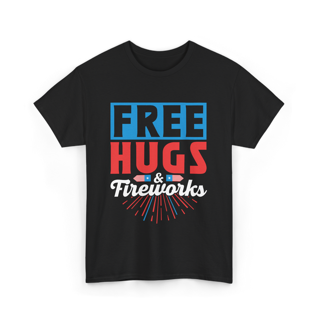 Hugs Fireworks Celebration T-Shirt - Black