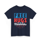 Hugs Fireworks Celebration T-Shirt - Navy