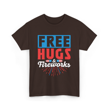 Hugs Fireworks Celebration T-Shirt - Dark Chocolate