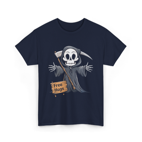 Hugs Grim Reaper T-Shirt - Navy