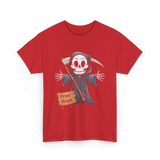 Hugs Grim Reaper T-Shirt - Red