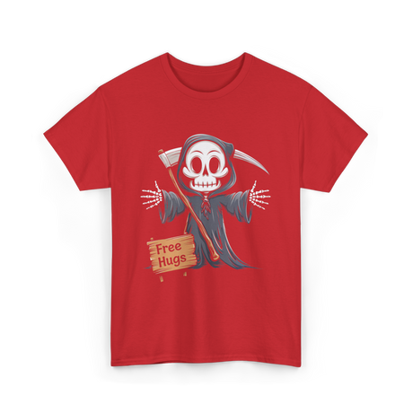 Hugs Grim Reaper T-Shirt - Red