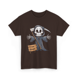 Hugs Grim Reaper T-Shirt - Dark Chocolate