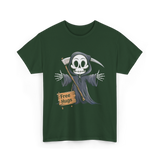 Hugs Grim Reaper T-Shirt - Forest Green