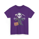 Hugs Grim Reaper T-Shirt - Purple