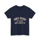 Free Hugs Just Kidding T-Shirt - Navy