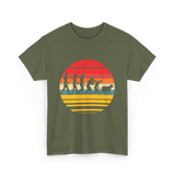 Human Evolution Wake Up Sheeple T-Shirt - Military Green