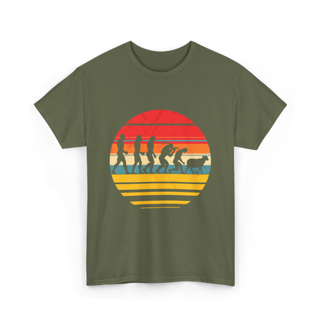 Human Evolution Wake Up Sheeple T-Shirt - Military Green