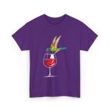 Hummingbird Design Hummingbird Lover T-Shirt - Purple