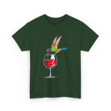 Hummingbird Design Hummingbird Lover T-Shirt - Forest Green