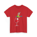 Hummingbird Design Hummingbird Lover T-Shirt - Red