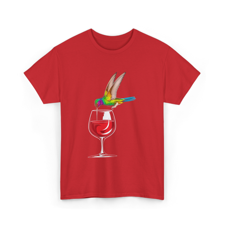 Hummingbird Design Hummingbird Lover T-Shirt - Red