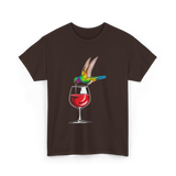 Hummingbird Design Hummingbird Lover T-Shirt - Dark Chocolate