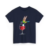 Hummingbird Design Hummingbird Lover T-Shirt - Navy