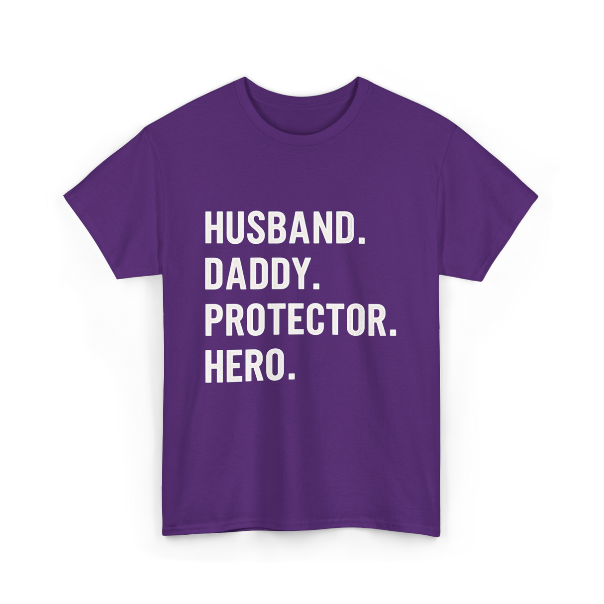 Husband Daddy Protector Hero T-Shirt - Purple