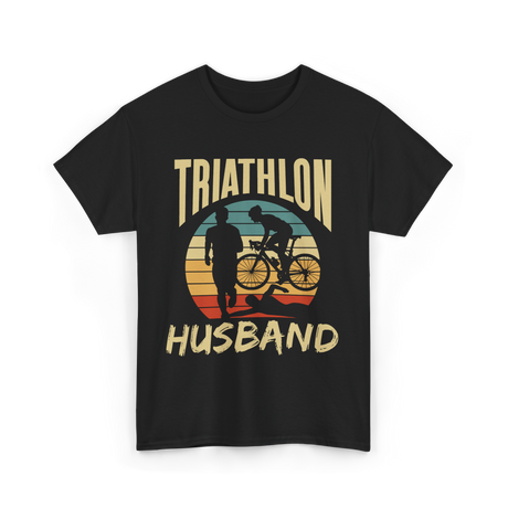 Husband Sport Triathlete Cycling T-Shirt - Black