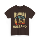 Husband Sport Triathlete Cycling T-Shirt - Dark Chocolate