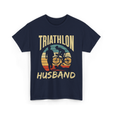 Husband Sport Triathlete Cycling T-Shirt - Navy